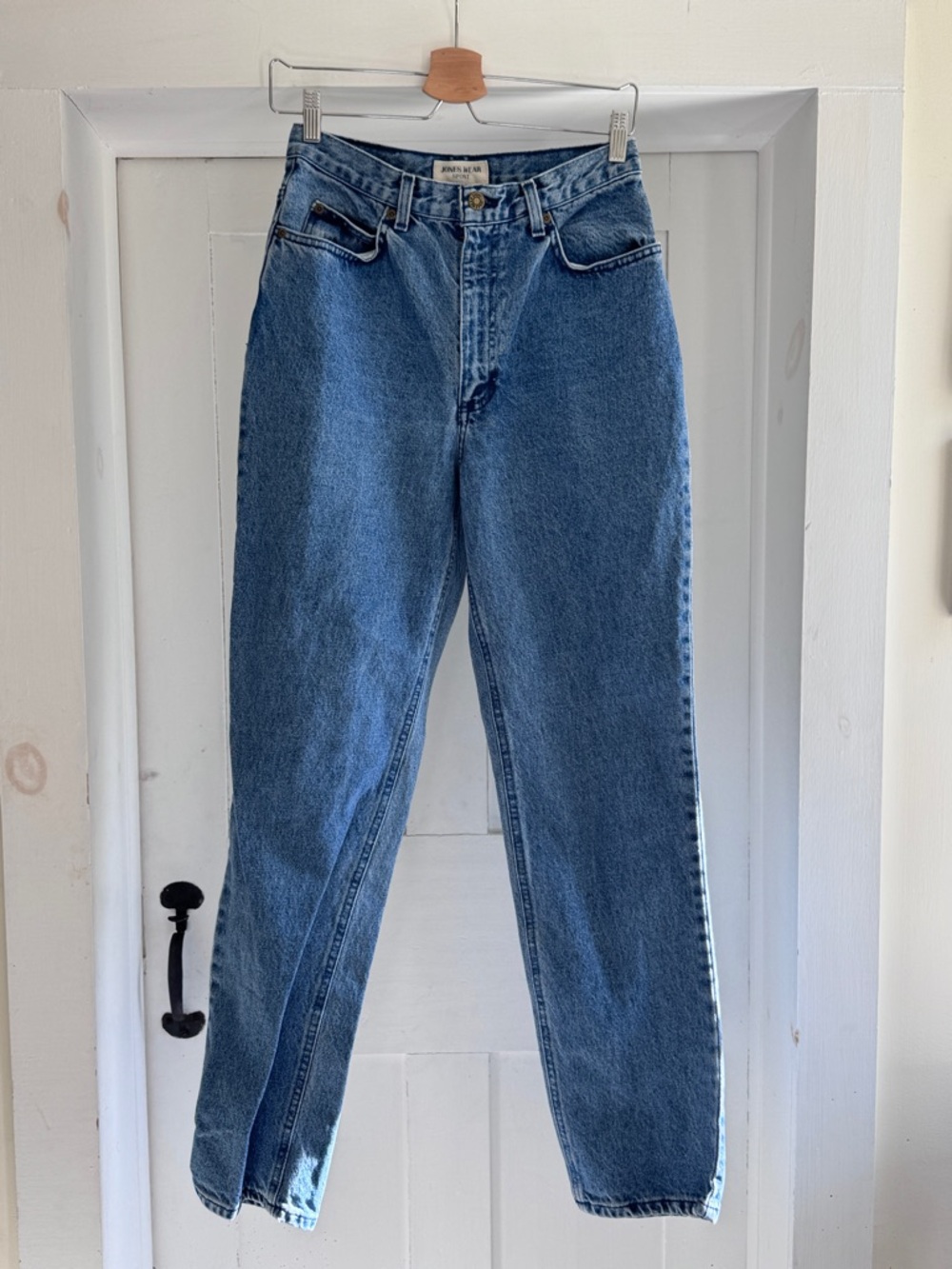Vintage 90s High Waist Mom Jeans Medium Wash 100% Cotton Size 6